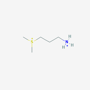 molecular formula C5H15NS+2 B1263676 Dimethylsulfoniopropanoate-amine 