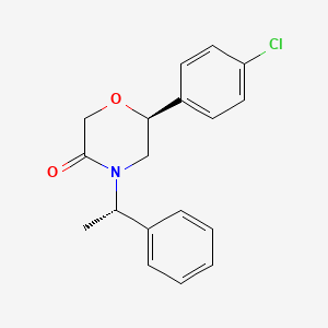 (6S)-6-(4-Chlorophenyl)-4-[(1S)-1-phenylethyl]morpholin-3-one