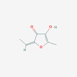 molecular formula C7H8O3 B1263678 (2e)-2-乙叉基-4-羟基-5-甲基呋喃-3(2h)-酮 