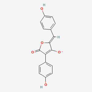 molecular formula C17H11O5- B1263679 aspulvinone E(1-) 