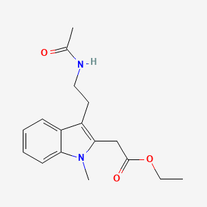 molecular formula C17H22N2O3 B12636804 Ethyl [3-(2-acetamidoethyl)-1-methyl-1H-indol-2-yl]acetate CAS No. 919787-26-1