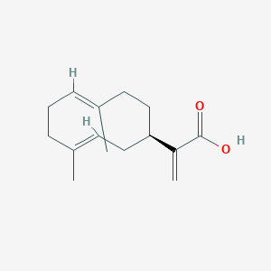 molecular formula C15H22O2 B1263681 香叶烯-1(10),4,11(13)-三烯-12-酸 
