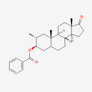 [(2R,3R,8R,9S,10S,13S,14S)-2,10,13-trimethyl-17-oxo-1,2,3,4,5,6,7,8,9,11,12,14,15,16-tetradecahydrocyclopenta[a]phenanthren-3-yl] benzoate