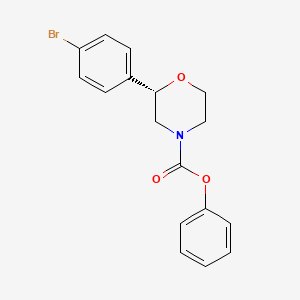 phenyl (2S)-2-(4-bromophenyl)morpholine-4-carboxylate