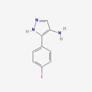 5-(4-iodophenyl)-1H-pyrazol-4-amine