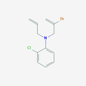 N-(2-Bromoprop-2-en-1-yl)-2-chloro-N-(prop-2-en-1-yl)aniline