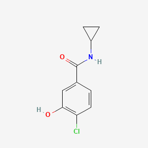 molecular formula C10H10ClNO2 B12636917 4-chloro-N-cyclopropyl-3-hydroxyBenzamide CAS No. 920296-66-8