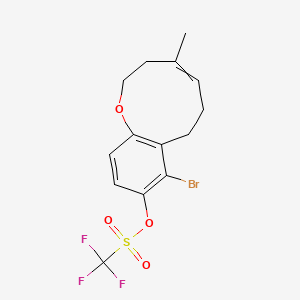 (8-Bromo-4-methyl-2,3,6,7-tetrahydro-1-benzoxonin-9-yl) trifluoromethanesulfonate