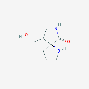 1,7-Diazaspiro[4.4]nonan-6-one, 9-(hydroxymethyl)-, (5R,9R)-rel-