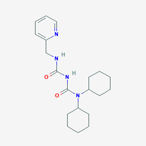 N,N-Dicyclohexyl-N'-[(pyridin-2-yl)methyl]-2-imidodicarbonic diamide