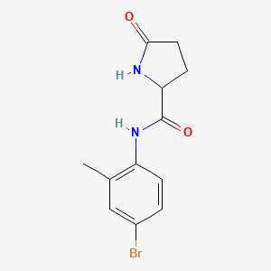 molecular formula C12H13BrN2O2 B12636975 N-(4-bromo-2-methylphenyl)-5-oxoprolinamide CAS No. 1048971-80-7