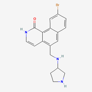 9-Bromo-5-{[(pyrrolidin-3-yl)amino]methyl}benzo[h]isoquinolin-1(2H)-one