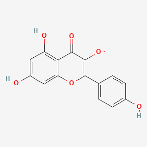 molecular formula C15H9O6- B1263699 Kaempferol oxoanion 