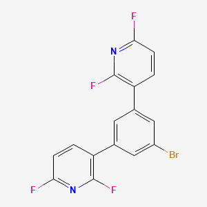 molecular formula C16H7BrF4N2 B12636992 3,3'-(5-Bromo-1,3-phenylene)bis(2,6-difluoropyridine) CAS No. 919288-41-8