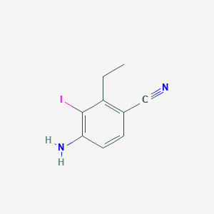 4-Amino-2-ethyl-3-iodobenzonitrile