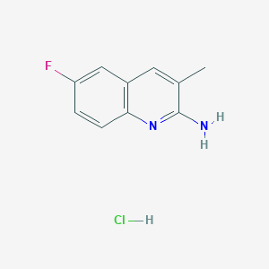 2-Amino-6-fluoro-3-methylquinoline hydrochloride