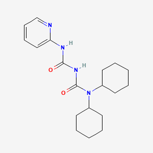 N,N-Dicyclohexyl-N'-pyridin-2-yl-2-imidodicarbonic diamide