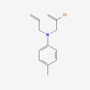 molecular formula C13H16BrN B12636997 N-(2-Bromoprop-2-en-1-yl)-4-methyl-N-(prop-2-en-1-yl)aniline CAS No. 919361-58-3