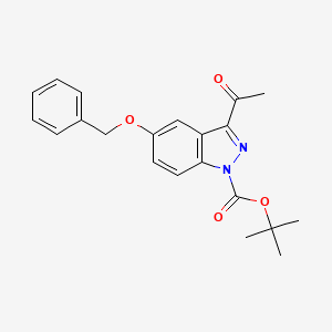 tert-butyl 3-acetyl-5-(benzyloxy)-1H-indazole-1-carboxylate