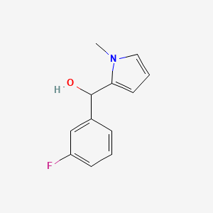 molecular formula C12H12FNO B12637027 3-Fluorophenyl-(1-methyl-2-pyrrolyl)methanol 