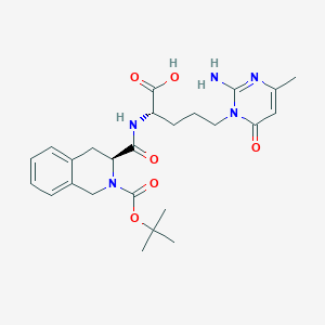 molecular formula C25H33N5O6 B12637051 Boc-Tic-Nva(Unk)-OH 