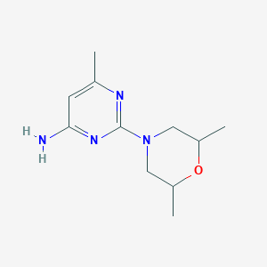 2-(2,6-Dimethylmorpholin-4-yl)-6-methylpyrimidin-4-amine