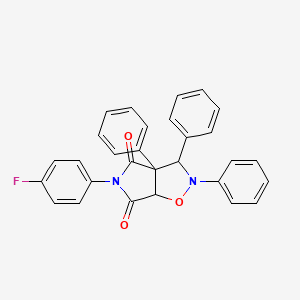 molecular formula C29H21FN2O3 B12637063 5-(4-fluorophenyl)-2,3,3a-triphenyldihydro-2H-pyrrolo[3,4-d][1,2]oxazole-4,6(3H,5H)-dione 