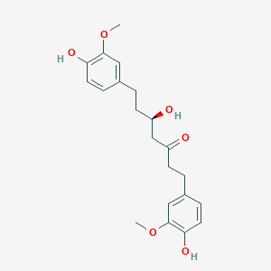 molecular formula C21H26O6 B1263707 (5R)-1,7-Bis(3-methoxy-4-hydroxyphenyl)-5-hydroxyheptane-3-one 