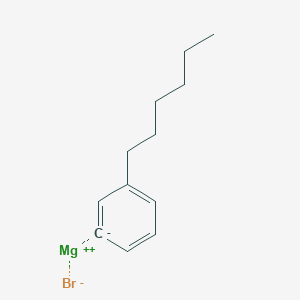 molecular formula C12H17BrMg B12637073 Magnesium;hexylbenzene;bromide 