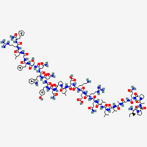 molecular formula C149H226N42O39 B12637076 H-Ile-Pro-Ala-Pro-Gln-Gly-Ala-Val-Leu-Val-Gln-Arg-Glu-Lys-Asp-Leu-Pro-Asn-Tyr-Asn-Trp-Asn-Ser-Phe-Gly-Leu-Arg-Phe-NH2 