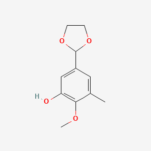 5-(1,3-Dioxolan-2-yl)-2-methoxy-3-methylphenol