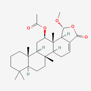 molecular formula C28H42O5 B1263709 12-epi-19-O-methylscalarin 