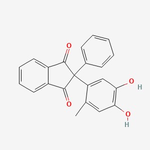 2-(4,5-Dihydroxy-2-methylphenyl)-2-phenyl-1H-indene-1,3(2H)-dione