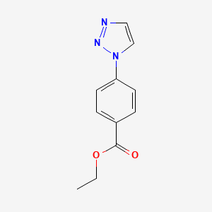 molecular formula C11H11N3O2 B12637127 4-(1H-1,2,3-Triazole-1-yl)benzoic acid ethyl ester 