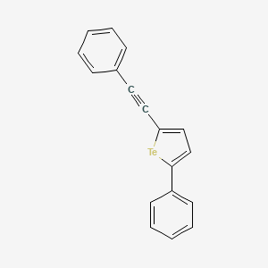 molecular formula C18H12Te B12637128 2-Phenyl-5-(phenylethynyl)tellurophene CAS No. 920977-36-2