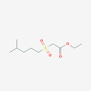 Ethyl (4-methylpentane-1-sulfonyl)acetate