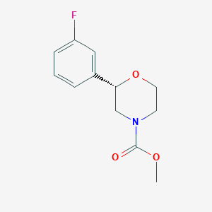 methyl (2S)-2-(3-fluorophenyl)morpholine-4-carboxylate