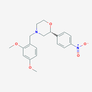 (2R)-4-[(2,4-Dimethoxyphenyl)methyl]-2-(4-nitrophenyl)morpholine