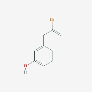 molecular formula C9H9BrO B12637152 2-Bromo-3-(3-hydroxyphenyl)-1-propene 