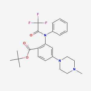 tert-butyl 4-(4-methylpiperazin-1-yl)-2-(N-(2,2,2-trifluoroacetyl)anilino)benzoate