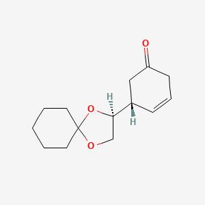 (5R)-5-[(3S)-1,4-dioxaspiro[4.5]decan-3-yl]cyclohex-3-en-1-one