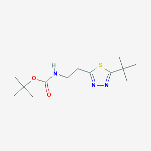 tert-butyl N-[2-(5-tert-butyl-1,3,4-thiadiazol-2-yl)ethyl]carbamate