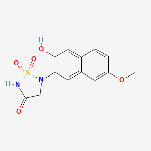 5-(3-Hydroxy-7-methoxynaphthalen-2-yl)-1,2,5-thiadiazolidin-3-one 1,1-dioxide