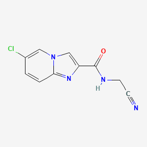 6-chloro-N-(cyanomethyl)imidazo[1,2-a]pyridine-2-carboxamide