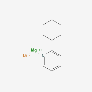 molecular formula C12H15BrMg B12637246 Magnesium;cyclohexylbenzene;bromide 