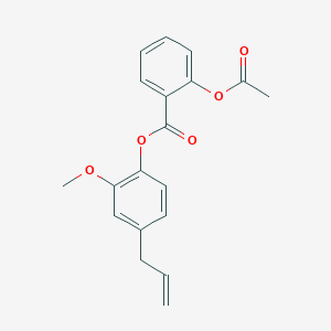 molecular formula C19H18O5 B1263727 Aspirin eugenol ester 