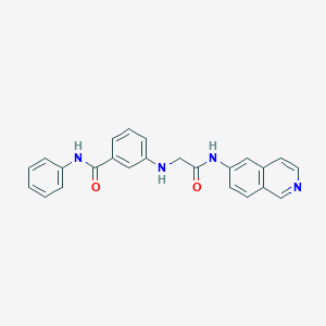 3-({2-[(Isoquinolin-6-yl)amino]-2-oxoethyl}amino)-N-phenylbenzamide