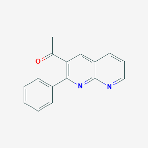 molecular formula C16H12N2O B12637290 1-(2-phenyl-1,8-naphthyridin-3-yl)Ethanone 