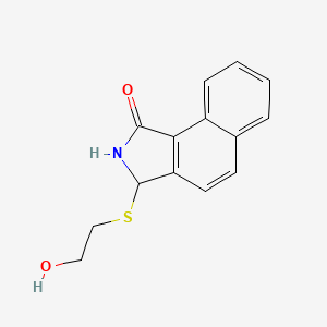 3-[(2-Hydroxyethyl)sulfanyl]-2,3-dihydro-1H-benzo[e]isoindol-1-one