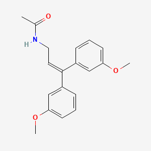 molecular formula C19H21NO3 B12637300 N-[3,3-Bis(3-methoxyphenyl)prop-2-en-1-yl]acetamide CAS No. 920317-82-4